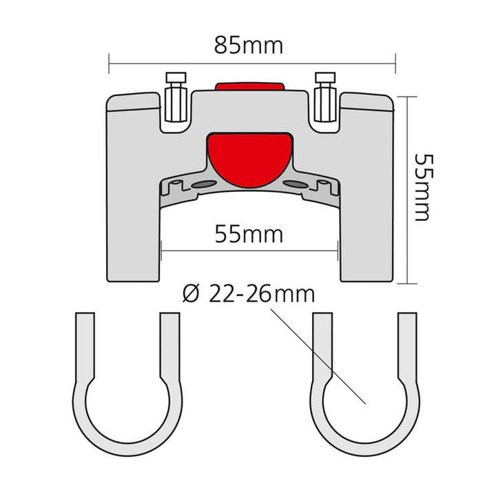 KLICKFIX Styradapter 22-26mm