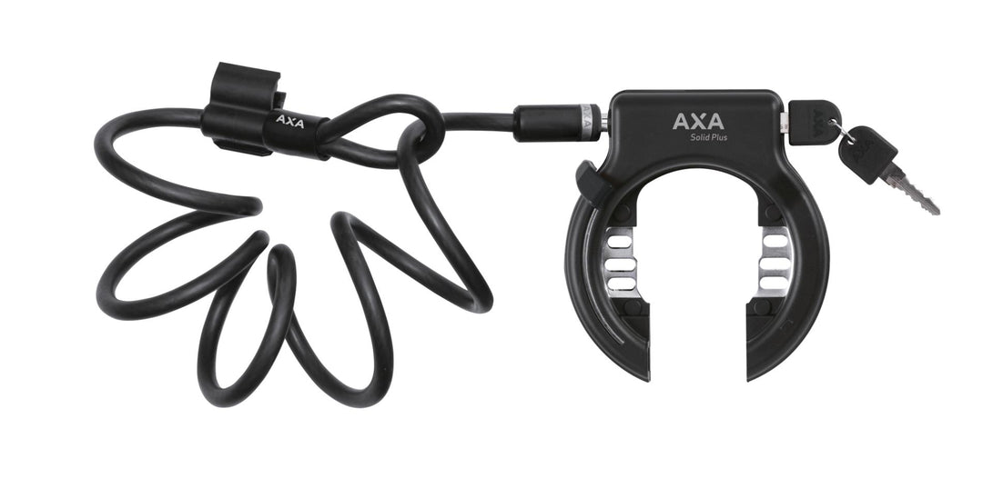 AXA Solid Plus ringlås med Plug-in Wire